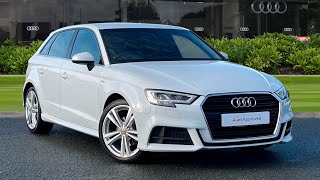 Approved Used Audi A3 Sportback S line 35 TFSI 150 PS 6speed  Preston Audi [upl. by Meehan]