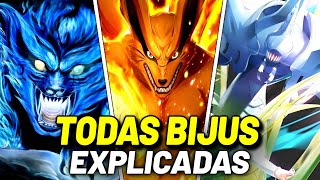 TODAS AS 12 BIJUUS DE NARUTO E BORUTO EXPLICADAS [upl. by Zenia]