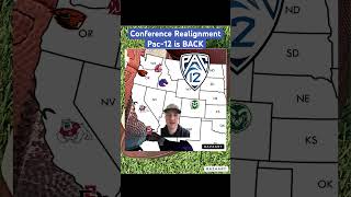 Pac12 Conference Realignment collegefootballl pac12 cfb shorts [upl. by Atiekram227]