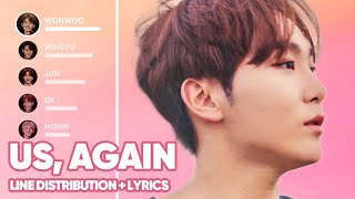 SEVENTEEN  Us Again 우리 다시 Line Distribution  Lyrics Color Coded PATREON REQUESTED [upl. by Santa]