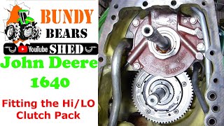 John Deere 1640 Fitting the HiLo Clutch Pack [upl. by Asquith299]