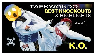 Taekwondo BEST Knockouts amp Highlights [upl. by Rillings]