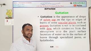 Guttation full process  Amazing plants  difference between transpiration and guttation  neet bio [upl. by Ydnar]