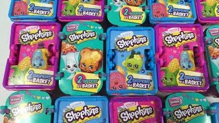 Shopkins Season 1 2 amp 3 2 Pack Blind Baskets Bag Unboxing  PSToyReviews [upl. by Teiluj]