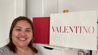 Valentino Rockstud slide sandals unboxing unboxingvalentinovalentinoshoes yangsjourney [upl. by Akiemahs]