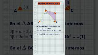 Problema resuelto de triangulos matemáticas geometria triangulo [upl. by Einaffyt209]