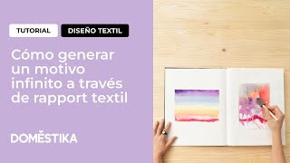 Tutorial diseño textil cómo generar un motivo infinito a través de rapport textil [upl. by Judas587]