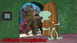 Godzilla Door meme Ultimate Compilation [upl. by Ahsatal]