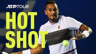 Hot Shot Kyrgios Rips Forehand Bullet vs Wawrinka At Acapulco 2019 [upl. by Job289]