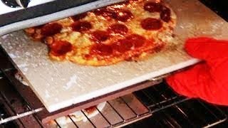 How To Make a Pizza Stone from ordinary tile [upl. by Adlen]