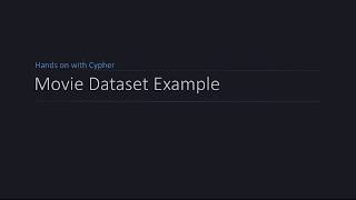 Neo4j The Movie Dataset Example [upl. by Narcis]