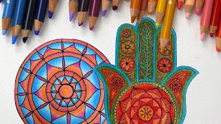 Episode 3 How to Use Colored Pencils to Color Mandalas [upl. by Tsiuqram731]