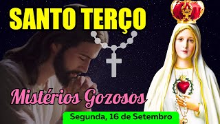 Santo Terço Segunda Feira 16092024 🌹 Mistérios Gozosos 🌹 Terço Mariano [upl. by Perdita]