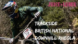 TRACKSIDE 🔥RAW action from National Downhill Series round 1 at Rheola [upl. by Ahilam]