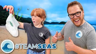 MrBeast TEAMSEAS Challenge with V Family Vlogs [upl. by Heindrick543]