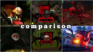 3 Choo Choo Charles mobile games VS 3 Choo Choo Charlie roblox games [upl. by Lanaj]