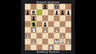 Anatoly Karpov vs Robert Huebner  2020 [upl. by Ahsienod]