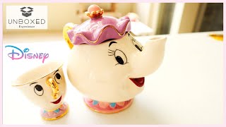 Disney Beauty and the Beast Missis Mrs Potts Chip Teapot Set Unboxing  Unboxed Experience [upl. by Rotce]