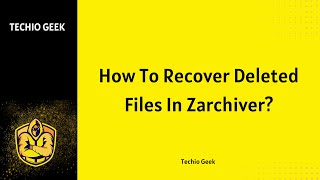 How To Recover Deleted Files In Zarchiver [upl. by Elery]