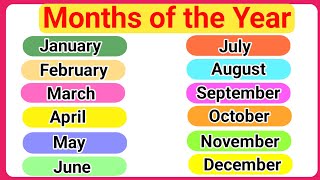 January February Months name  Name of twelve months  Months of the year  January February March [upl. by Parik]