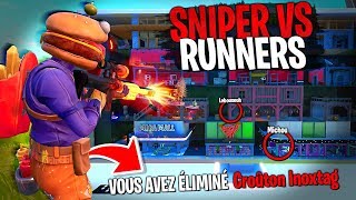 3 snipers vs 3 runners entre la Team Croûton sur Fortnite Créatif [upl. by Holli442]