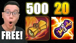 FREE 500 SCROLLS amp 20 LEGENDARY New Devs Note Part 2 In Summoners War [upl. by Eniarral]