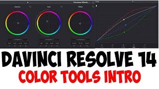 Davinci Resolve 14125  introduction to the color tools [upl. by Mackenie]