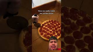 How to make a jumbo slice of pizza ￼ [upl. by Lynelle]