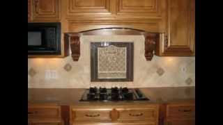 Tumbled Stone Backsplash with Elegant Medallion [upl. by Ahsiyk]