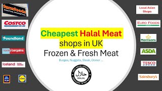 Cheapest Halal meat shops in UK  Burges Patties Nuggets Donor Goujons [upl. by Ciro]