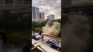 Epic Footage Devastating Landslide amp Flood Strikes Seri Kembangan in Malaysia مليسيا‎ [upl. by Willman]