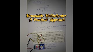 Monostable Multivibrator using Ic555 [upl. by Ardin]