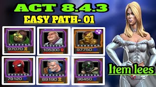 Mcoc Act 843 Easy Path [upl. by Launame886]