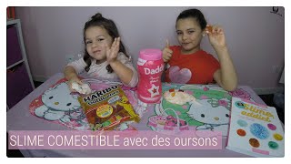 SLIME COMESTIBLE AVEC DES OURSONS  Défi de Swann Cooking Magic [upl. by Rhea]