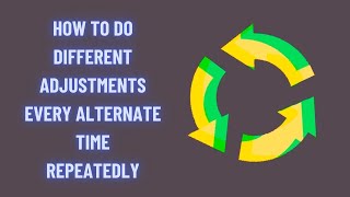 Tips to Do Alternative Different Adjustments Repeatedly  Expiry Stg taken as Example  Tradetron [upl. by Teage168]