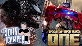 New Venom Trailer Transformers One Reviews Are Great  The John Campea Show [upl. by Pillyhp]