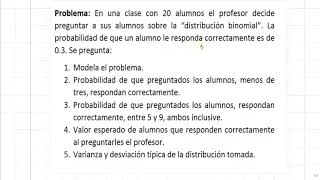 Pensamiento Matemático I Progresión 13 Distribución Binomial Parte 1 [upl. by Ferdinande]