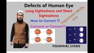 Short Sightedness and Long Sightedness Lec17 Class 10 Geometrical Optics EyeDefects [upl. by Sachs]