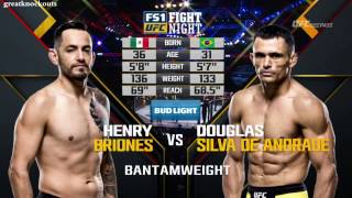 UFC Fight Night 98 Briones vs Silva de Andrade [upl. by Kieger]