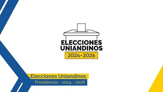 Elecciones Uniandinos 2024  2026 Lista 1 Presidencia [upl. by Bickart]