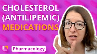 Cholesterol Antilipemic Medications  Pharmacology  Cardiovascular  LevelUpRN [upl. by Yeslek424]