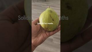 Pear puree for 4 to 6 months babies 🍐 👶 firstfoods voiceofsoftware [upl. by Gittle]