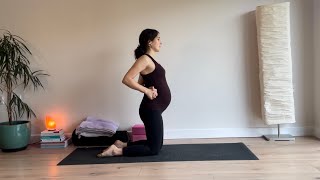 Prenatal Yoga  Easy morning wakeup under 20mins [upl. by Fotinas]