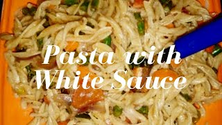 pasta whitesaucePasta with White Sauce in Bengali stylePopular Chinese food Tiffin box recipe [upl. by Mendie]