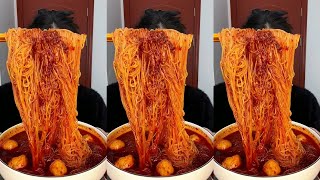 asmr challengel eating noodles taste spicy delicious mukbang show [upl. by Botzow]