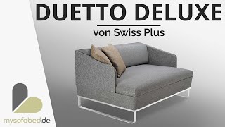 DUETTO DELUXE Schlafsofa  Bigsofa  mit Lattenrost  von Swiss Plus mysofabedde [upl. by Darleen]