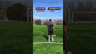 Football challenge Delantero vs Javifreestyle [upl. by Daune]