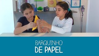 Como fazer um barquinho de papel [upl. by Anerom]