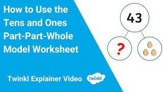 How to Use the Tens and Ones PartPartWhole Model Worksheet [upl. by Yendic]