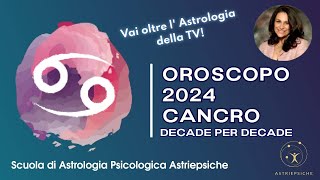 OROSCOPO 2024 PER IL CANCRO  strategie per vivere meglio il 2024 [upl. by Benyamin]